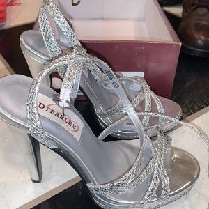 Dyeables silver heels